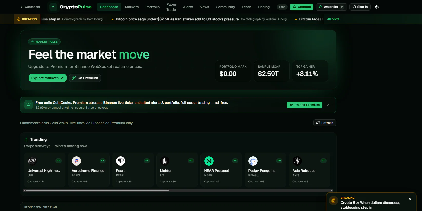WatchPost: CryptoPulse